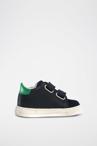 Sapatilhas de couro Xavi - Azul-marinho