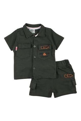 Overhemd en Short - Kaki - Lee Cooper - Groen