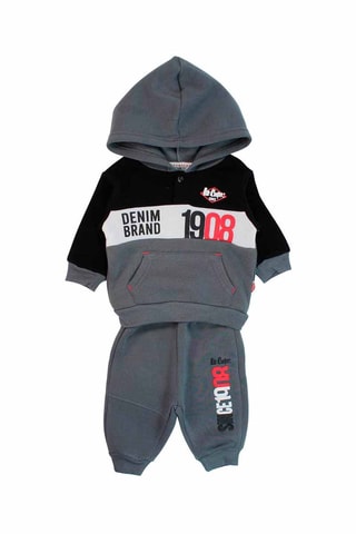 Sweater met Capuchon en Joggingbroek - Grijs