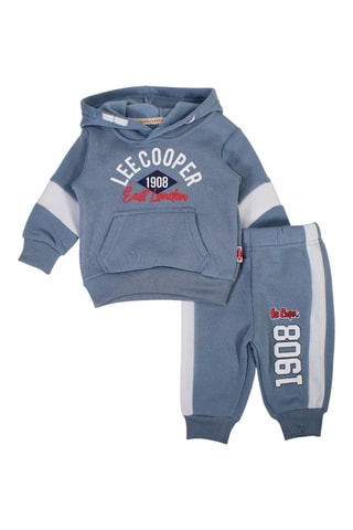 Sweater met Capuchon en Joggingbroek  - Wit, rood en blauw