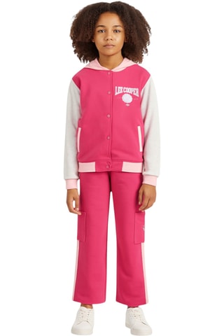 Baseball Jasje met Capuchon en Joggingbroek - Lee Cooper - Roze