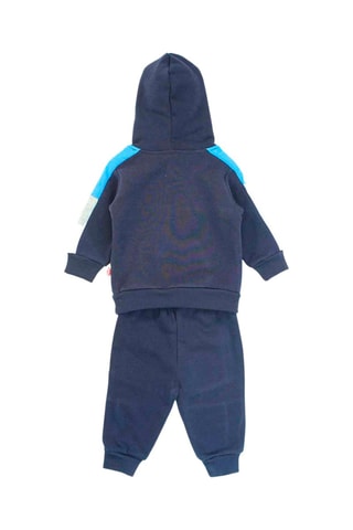 Sweater met Capuchon en Joggingbroek - Wit, blauw en grijs