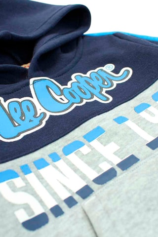 Sweater met Capuchon en Joggingbroek - Wit, blauw en grijs