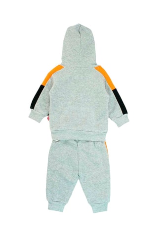 Sweater met Capuchon en Joggingbroek - Wit, grijs, zwart en oranje