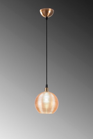 Candeeiro suspenso Dourado rosa e preto