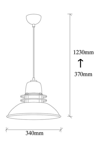 Hanglamp Saglam  Zwart