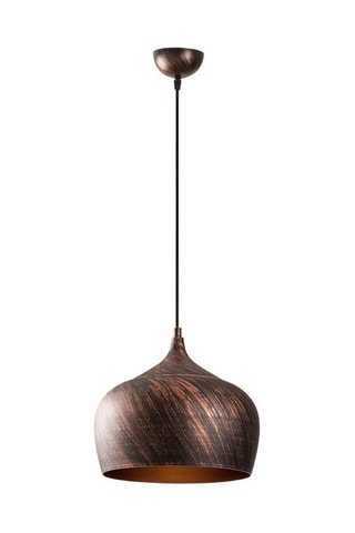 Candeeiro suspenso Saglam Cobre e dourado