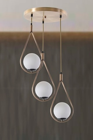 Candeeiro suspenso - Branco - 3 x 60 W