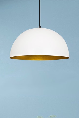 Hanglamp Wit en Goudkleurig