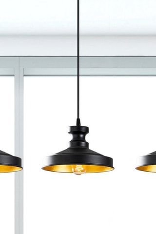 Hanglamp Berceste - Zwart - 3 x 100 W