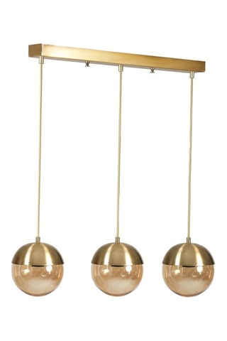 Candeeiro suspenso Küre 3 - Dourado - 3 x 60 W