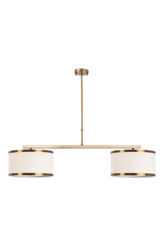 Candeeiro suspenso Way Dourado e branco NL