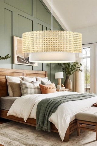 Candeeiro suspenso - Bege - 40 W