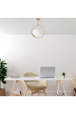 Candeeiro suspenso - Dourado - 40 W