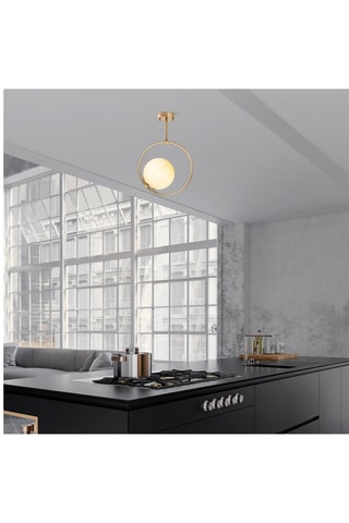 Candeeiro suspenso - Dourado - 40 W