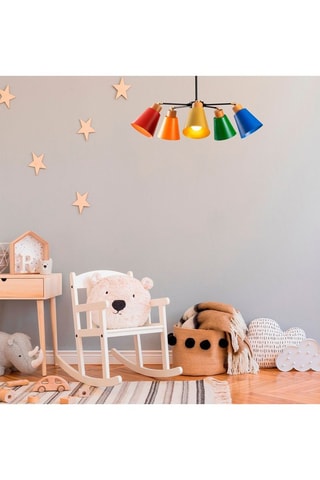 Hanglamp Manavgat Zwart en Koperkleurig