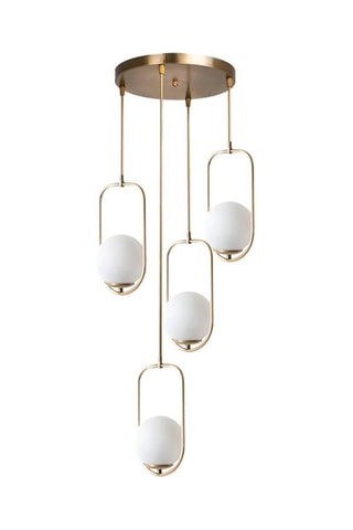 Candeeiro suspenso - Branco - 4 x 60 cm