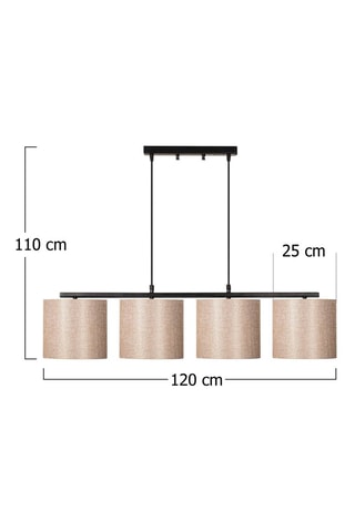 Candeeiro suspenso Valiz  Preto e creme