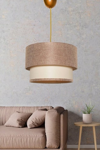 Candeeiro suspenso SP288 - Toupeira e bege - 60 W