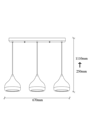 Hanglamp Yildo Zwart en Koperkleurig