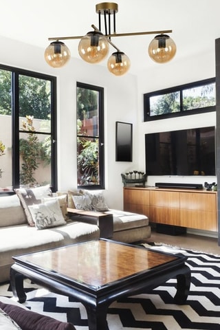 Candeeiro suspenso Oslo 4 - Dourado - 4 x 60 W