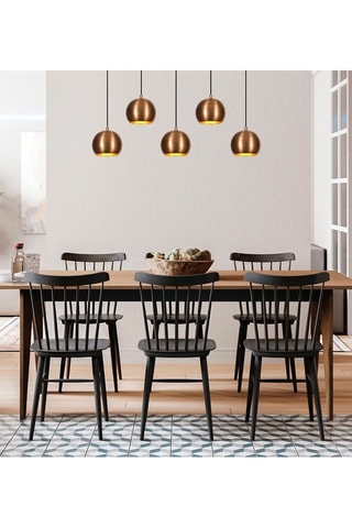 Hanglamp Sivani - Bruin en Zwart