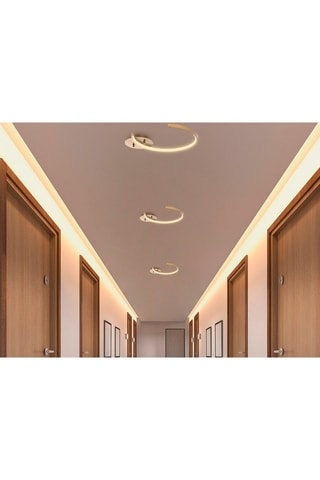 Candeeiro de teto LED Moon - Dourado - 12 W