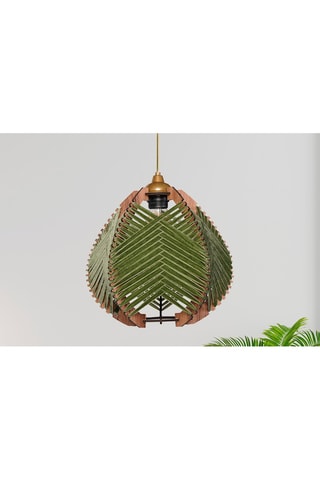 Candeeiro suspenso - 
Verde - 60 W