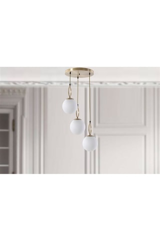 Candeeiro suspenso Morino - Dourado - 3 x 60 W
