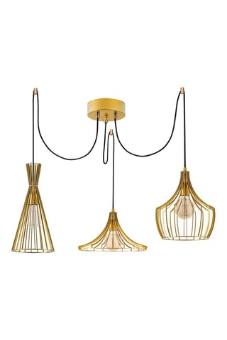 Hanglamp Mezopotamya - Goudkleurig - 3 x 40 W