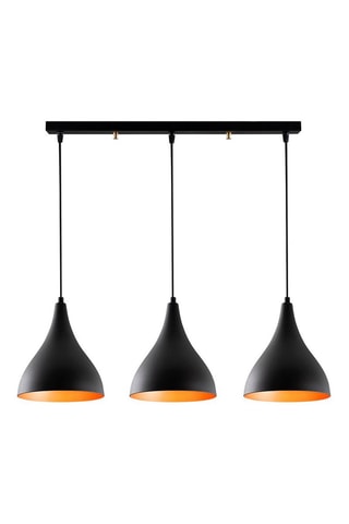 Hanglamp Berceste - Zwart - 3 x 100 W