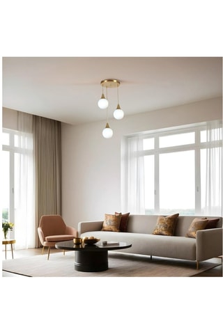 Candeeiro suspenso - Branco - 3 x 40 - 60 W