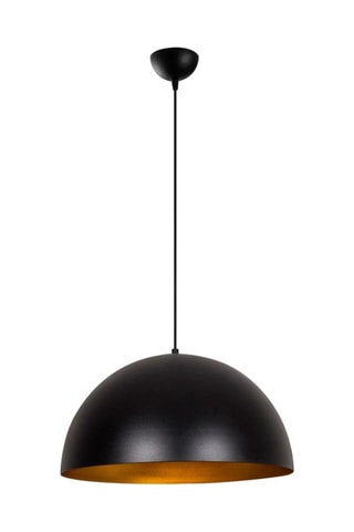 Candeeiro suspenso Sivani Preto e dourado