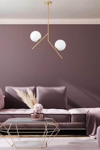 Candeeiro suspenso - Dourado