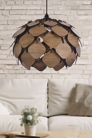 Candeeiro suspenso UAV011 - Castanho-escuro - 60 W