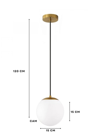 Candeeiro suspenso - Branco - 40 W