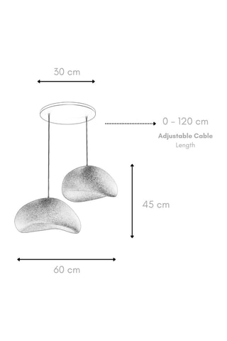 Hanglamp - Zwart - 2 x 40 W