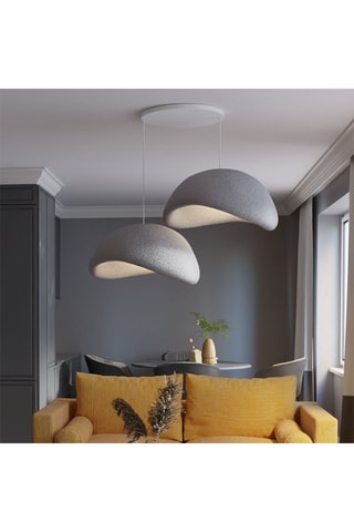 Hanglamp - Donkergrijs - 2 x 40 W