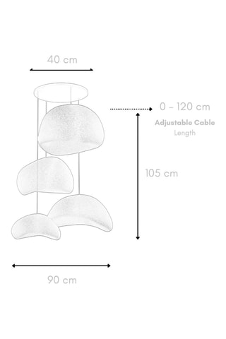 Suspension - Gris - 4 x 40 W 