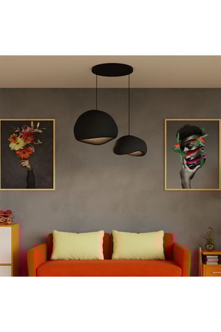 Hanglamp - Zwart - 2 x 40 W