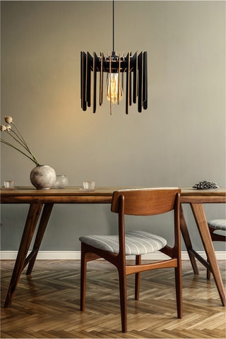 Candeeiro suspenso - Preto - 40 W