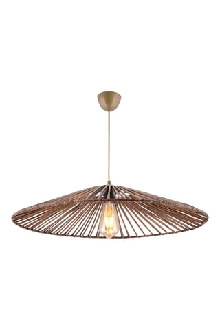 Candeeiro suspenso em bambu - Natural - 45 - 60W