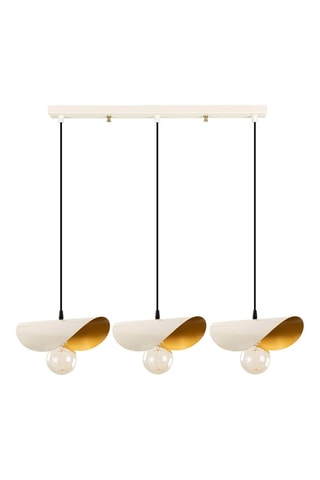 Candeeiro suspenso Sivani - Branco - 3 x 40 W