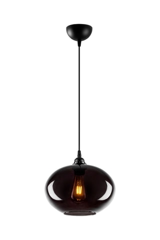 Candeeiro suspenso Smoked - Preto - 40 W