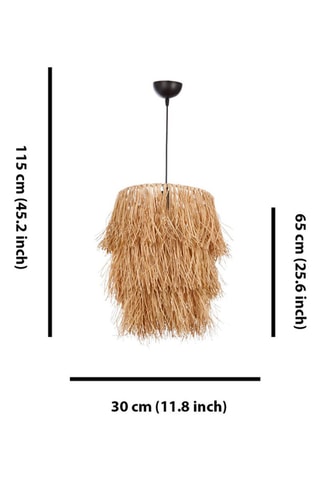 Candeeiro suspenso - Bege - 40 W