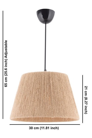 Candeeiro suspenso - Bege - 45 - 60 W