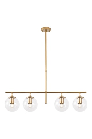 Candeeiro suspenso Roe Dourado e branco