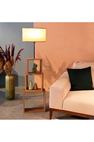 Candeeiro prateleira Ayd - Castanho-claro