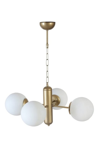 Candeeiro suspenso Bankok 4 - Dourado - 4 x 60 W