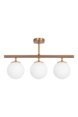 Candeeiro de teto - Dourado - 3 x 15 W